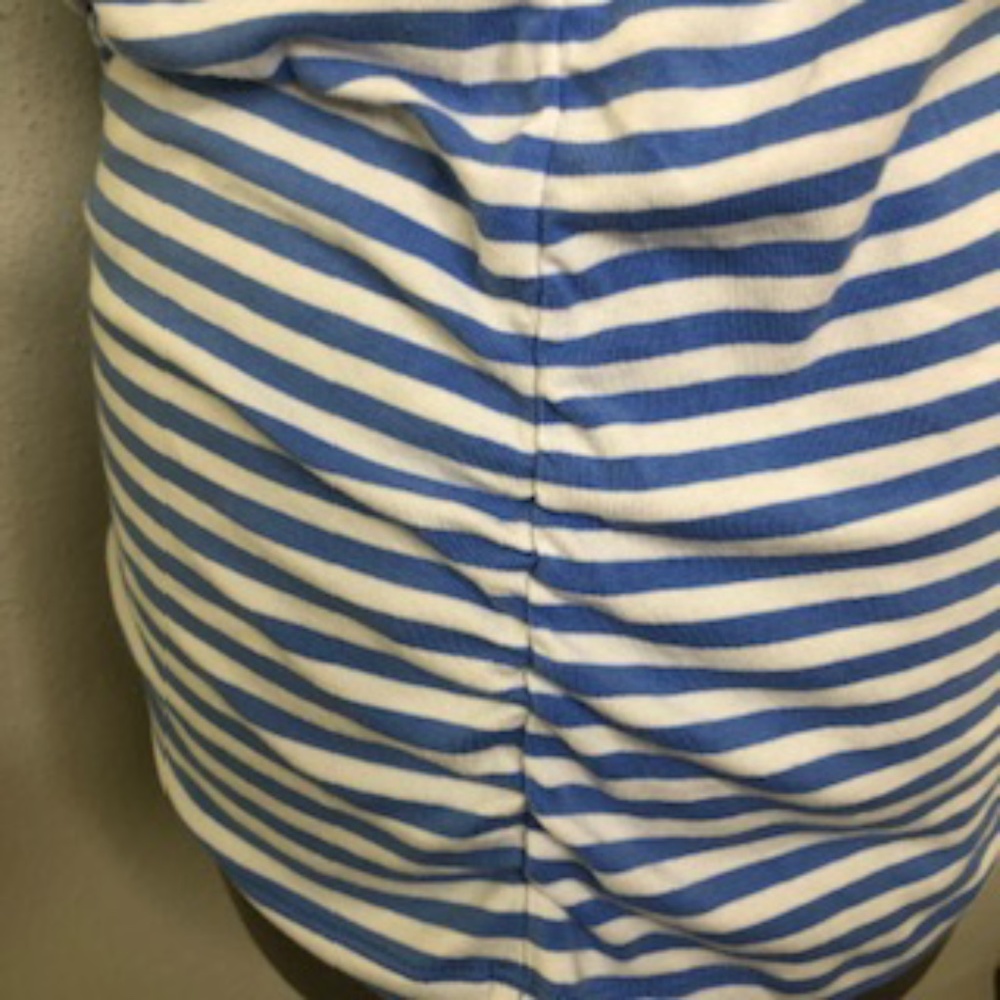 MICHAEL Michael Kors Zip Short Sleeve Scoop Neck Top Size L - Picture 7 of 9